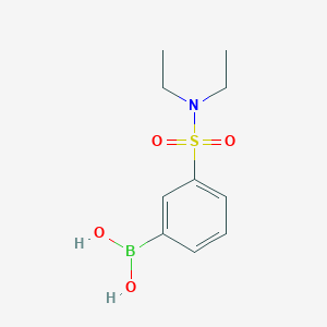 molecular formula C10H16BNO4S B1387141 N,N-Diethyl 3-boronobenzenesulfonamide CAS No. 871329-58-7