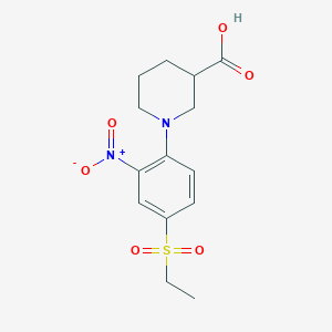 1-[4-(Ethylsulfonyl)-2-nitrophenyl]piperidine-3-carboxylic acid