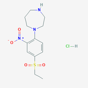 1-[4-(Ethylsulfonyl)-2-nitrophenyl]homopiperazine hydrochloride