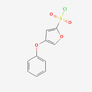 molecular formula C10H7ClO4S B1387171 4-Phenoxyfuran-2-sulfonyl chloride CAS No. 914637-92-6