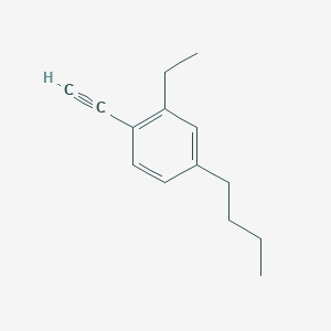 molecular formula C14H18 B13871722 4-Butyl-2-ethyl-1-ethynylbenzene 
