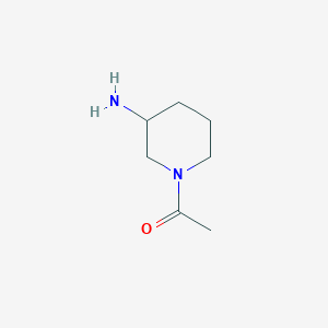 molecular formula C7H15ClN2O B1387175 1-Acetyl-3-aminopiperidine CAS No. 1018680-22-2