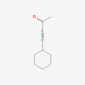 molecular formula C10H14O B13871774 4-Cyclohexylbut-3-yn-2-one CAS No. 10564-83-7