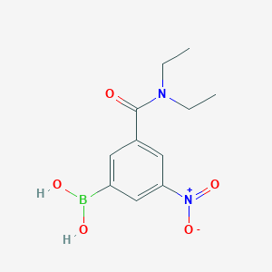 molecular formula C11H15BN2O5 B1387184 (3-(Diethylcarbamoyl)-5-nitrophenyl)boronic acid CAS No. 871332-82-0