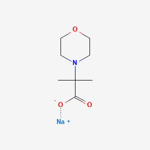 molecular formula C8H14NNaO3 B1387185 Sodium 2-methyl-2-morpholin-4-ylpropanoate CAS No. 873458-53-8