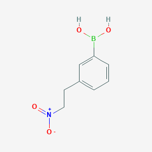 molecular formula C8H10BNO4 B1387187 3-(2-Nitroethyl)phenylboronic acid CAS No. 957034-42-3