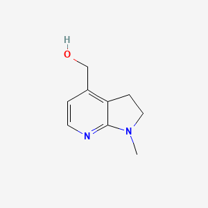 molecular formula C9H12N2O B13871894 (1-Methyl-2,3-dihydropyrrolo[2,3-b]pyridin-4-yl)methanol 
