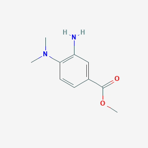 molecular formula C10H14N2O2 B1387199 Methyl 3-amino-4-(dimethylamino)benzoate CAS No. 54941-06-9