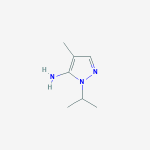 molecular formula C7H13N3 B1387200 1-isopropyl-4-methyl-1H-pyrazol-5-amine CAS No. 3524-50-3