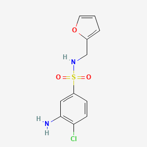 3-Amino-4-chloro-N-(2-furylmethyl)-benzenesulfonamide