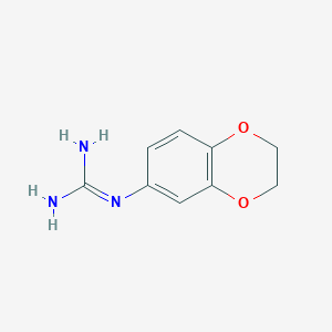molecular formula C9H11N3O2 B1387202 N-(2,3-dihydro-1,4-benzodioxin-6-yl)guanidine CAS No. 681432-08-6