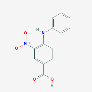 molecular formula C14H12N2O4 B1387203 3-Nitro-4-(2-toluidino)benzoic acid CAS No. 860698-95-9