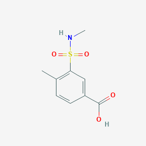 molecular formula C9H11NO4S B1387204 4-Methyl-3-[(methylamino)sulfonyl]benzoic acid CAS No. 90610-74-5