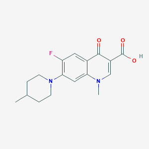 molecular formula C17H19FN2O3 B1387206 6-Fluoro-1-methyl-7-(4-methylpiperidin-1-yl)-4-oxo-1,4-dihydroquinoline-3-carboxylic acid CAS No. 1031989-25-9