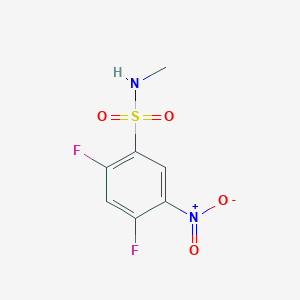 molecular formula C7H6F2N2O4S B1387208 2,4-difluoro-N-methyl-5-nitrobenzenesulfonamide CAS No. 1040061-22-0