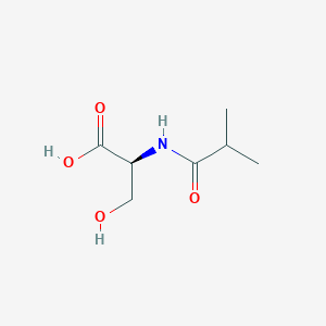 (2S)-3-hydroxy-2-(2-methylpropanamido)propanoic acid