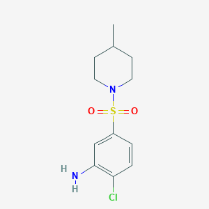 2-Chloro-5-[(4-methyl-1-piperidinyl)sulfonyl]-aniline