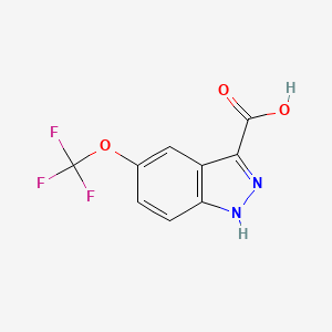 molecular formula C9H5F3N2O3 B1387215 5-(trifluoromethoxy)-1H-indazole-3-carboxylic acid CAS No. 869782-94-5