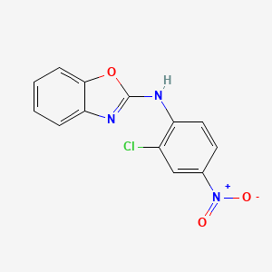 molecular formula C13H8ClN3O3 B13872167 N-(2-chloro-4-nitrophenyl)-1,3-benzoxazol-2-amine 