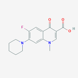 B1387222 6-Fluoro-1-methyl-4-oxo-7-(piperidin-1-yl)-1,4-dihydroquinoline-3-carboxylic acid CAS No. 1030120-88-7