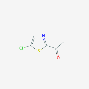 molecular formula C5H4ClNOS B1387226 5-Chlorothiazole-2-ethanone CAS No. 774230-95-4