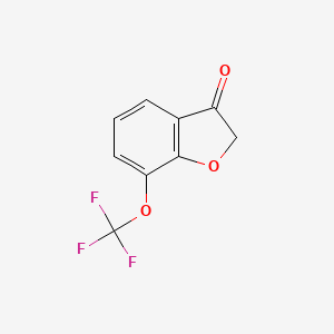 molecular formula C9H5F3O3 B13872323 3(2H)-Benzofuranone, 7-(trifluoromethoxy)- 