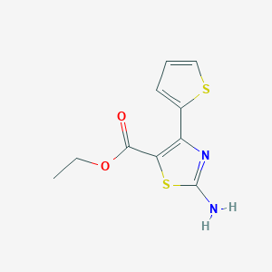 molecular formula C10H10N2O2S2 B13872376 2-Amino-4-(2-thienyl)-5-thiazolecarboxylic acid ethyl ester 