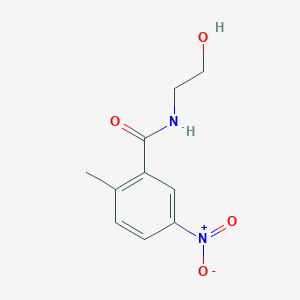 molecular formula C10H12N2O4 B13872540 N-(2-hydroxyethyl)-2-methyl-5-nitrobenzamide 