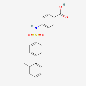 molecular formula C20H17NO4S B1387259 4-{[(2'-Methylbiphenyl-4-yl)sulfonyl]amino}benzoic acid CAS No. 1172292-27-1