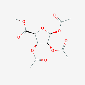 B138726 methyl (2S,3S,4R,5S)-3,4,5-triacetyloxyoxolane-2-carboxylate CAS No. 68673-84-7