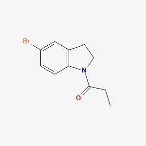 molecular formula C11H12BrNO B1387263 5-Bromo-1-propionylindoline CAS No. 785785-25-3