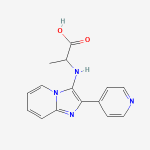 molecular formula C15H14N4O2 B1387264 N-(2-Pyridin-4-ylimidazo[1,2-a]pyridin-3-yl)alanine CAS No. 1188362-86-8