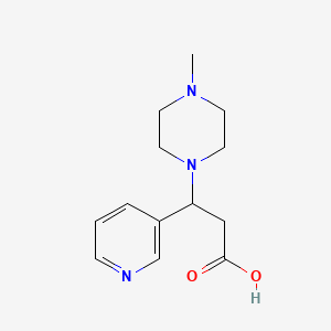 3-(4-Methylpiperazin-1-yl)-3-pyridin-3-ylpropanoic acid