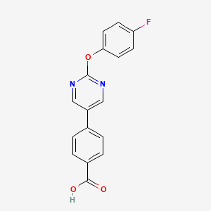 4-[2-(4-Fluorophenoxy)pyrimidin-5-yl]benzoic acid