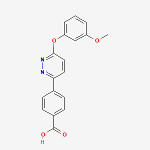4-[6-(3-Methoxyphenoxy)pyridazin-3-yl]benzoic acid