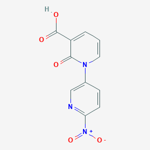 molecular formula C11H7N3O5 B1387299 6'-Nitro-2-oxo-2H-1,3'-bipyridine-3-carboxylic acid CAS No. 1170014-31-9