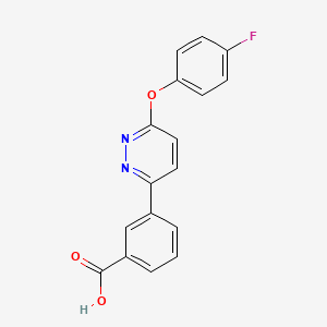 3-[6-(4-Fluorophenoxy)pyridazin-3-yl]benzoic acid