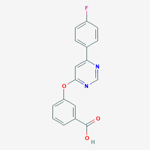 3-{[6-(4-Fluorophenyl)pyrimidin-4-yl]oxy}benzoic acid