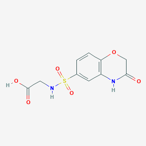 N-[(3-oxo-3,4-dihydro-2H-1,4-benzoxazin-6-yl)sulfonyl]glycine