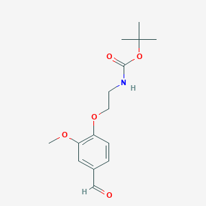 [2-(4-Formyl-2-methoxyphenoxy)ethyl]carbamic acid tert-butyl ester