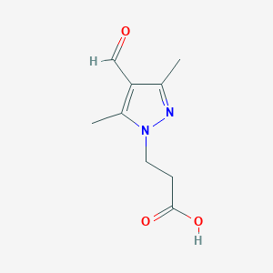 3-(4-formyl-3,5-dimethyl-1H-pyrazol-1-yl)propanoic acid