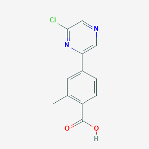 4-(6-Chloropyrazin-2-yl)-2-methylbenzoic acid