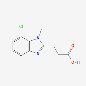 3-(7-Chloro-1-methyl-1H-benzoimidazol-2-yl)-propionic acid