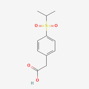 molecular formula C11H14O4S B1387322 [4-(Isopropylsulfonyl)phenyl]acetic acid CAS No. 1105193-73-4
