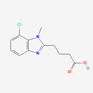 4-(7-Chloro-1-methyl-1H-benzoimidazol-2-YL)-butyric acid