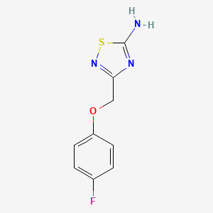 3-[(4-Fluorophenoxy)methyl]-1,2,4-thiadiazol-5-amine
