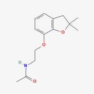 molecular formula C14H19NO3 B1387334 N-{2-[(2,2-dimethyl-2,3-dihydro-1-benzofuran-7-yl)oxy]ethyl}acetamide CAS No. 1206094-93-0