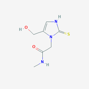 2-[5-(hydroxymethyl)-2-mercapto-1H-imidazol-1-yl]-N-methylacetamide