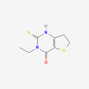 molecular formula C8H10N2OS2 B1387338 3-ethyl-2-mercapto-6,7-dihydrothieno[3,2-d]pyrimidin-4(3H)-one CAS No. 1105190-30-4