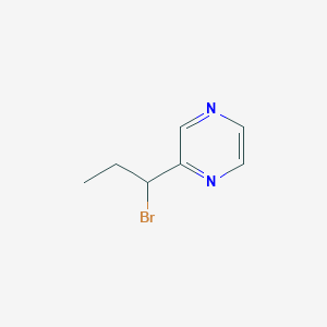 molecular formula C7H9BrN2 B13873393 2-(1-Bromopropyl)pyrazine 